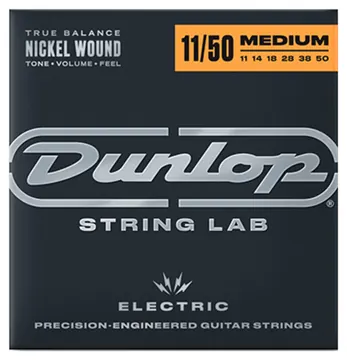 Dunlop DEN1150 Medium 11-50 Electric Guitar Strings Nickel