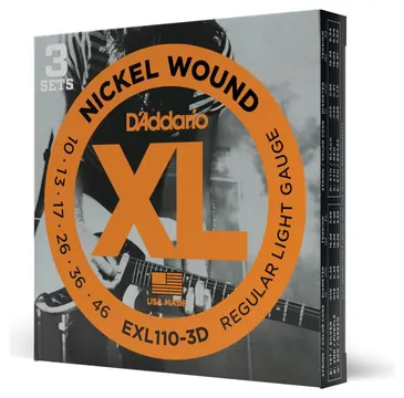 D"Addario EXL110-3D XL Nickel Conf 3 Multipacks