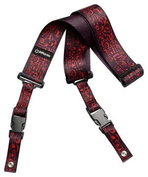 DiMarzio Cliplock Steve Vai Guitar BLACK ART Strap DD2243