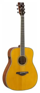 Yamaha FG-TA VT Westerngitarre – Dreadnought, Fichte massiv, TransAcoustic-System, Boden und Zargen aus Mahagoni