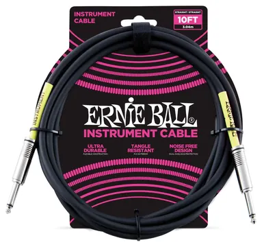 Ernie Ball 6048 Cavo per Strumenti nero mt 3