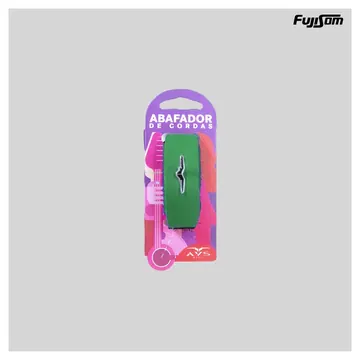 AVS Abafador DE Cordas Avs Para Violão Guitarra Couro Verde | Fujisom
