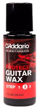 D'addario PW-PL-02S Cera di Carnauba protettiva e isolante per chitarra, basso e strumenti a corde (Protect Carnaruba Wax) STEP 2 di 3