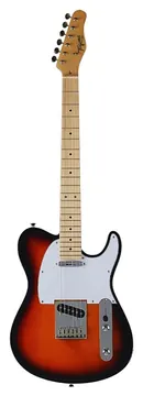 Tagima T-550 SB C/WH Classic Series Telecaster Sunburst c/ Escala Clara e Escudo Branco