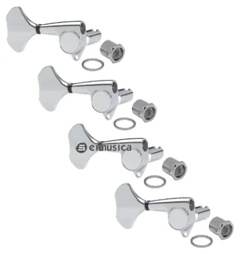 Gotoh Jogo de Tarraxas Gotoh GB707-R 4 em Linha Cromada Blindadas para Baixo