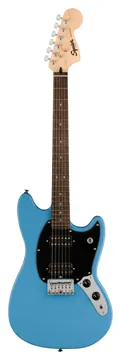 Fender Squier Sonic Mustang HH Laurel Fingerboard Black Pickguard California Blue