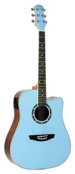 Strinberg CD40 Aço Eletroacústico Blue Sparkle