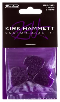 Dunlop 47PKH3NPS MEDIATOR KIRK HAmmET PURPLE SPARKLE JAZZ (pack-6)