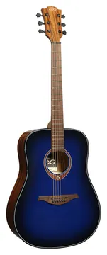 Lâg Tramontane T-Blue-D Dreadnought Blau Burst