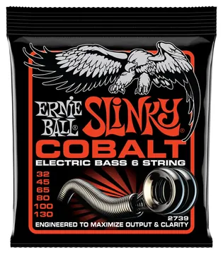 Ernie Ball 2739 Slinky Cobalt 6 Bass Str 32-130