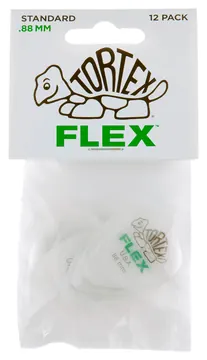 Dunlop 428P88 Tortex Flex Standard Plectrum 0.88mm 12-Pack