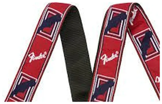 Fender Monogrammed Strap RWB