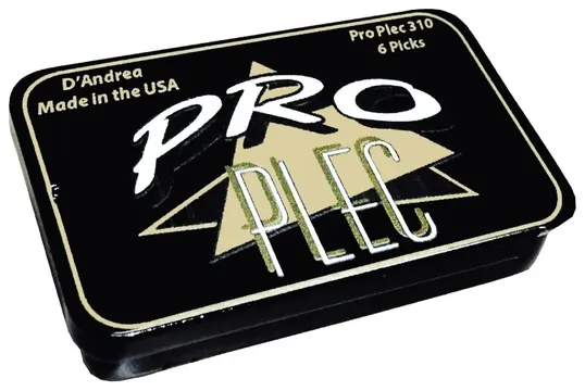 D'Andrea Pro Plec Picks - 346 Shape (TNPRO346), 6 pcs Pick Tin, 1.50 mm, Shell