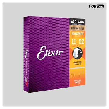 Elixir Encordoamento Elixir Para Violão Aço 011 Phosphor Bronze 16027 | Fujisom
