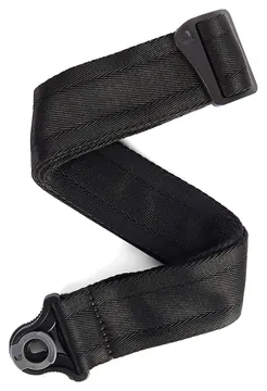 D'Addario Auto Lock Guitar Strap, Black 50BAL00
