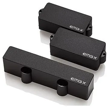 EMG PJX-CS Set Preci/Jazz Black E-Bass Set mit Elektronik, aktiv, Single-Coil