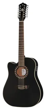 Harley Benton Custom Line CLD-10SCE-12BKS LH
