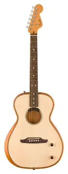 Fender Highway Series Parlor Acoustic Guitar w/Bag, RW FB, Natural