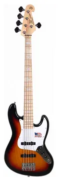 SX Baixo Sx Sjb755 Jazz Bass 5 Cordas Sunburst 3Ts