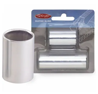 Stagg SGS-S Electric Or Acoustic Guitar Chrome Steel Slide Set Small