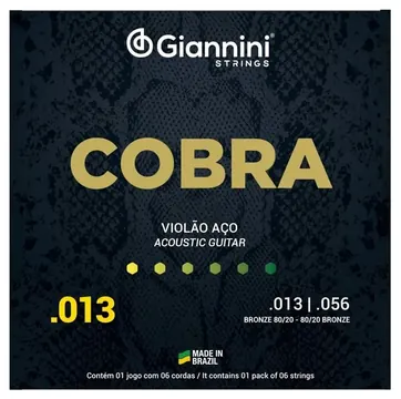 Giannini Encordoamento Giannini CA82M Bronze 80/20 .013