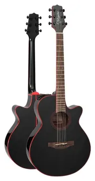 Takamine Aço Eletroacustico Gf49ce Cb & Tp3g Cosmic