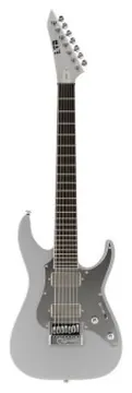 ESP de 7 Cuerdas ESP/LTD KS M-7 EverTune Metallic Silver con Estuche