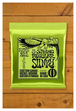 Ernie Ball 8-String Regular Slinky Nickel Guitar Strings Set 10-74