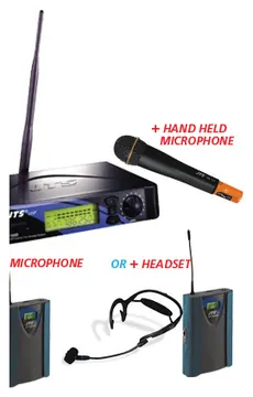 JTS US-8001D Headset Radio Mic System