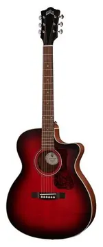 Guild OM 240CE OXBLOOD BURST - Chitarra acustica amplificata