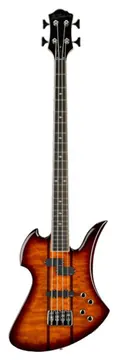 BC Rich Legacy Series Heritage Classic Mockingbird Bass Guitar in Tobacco Burst