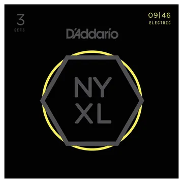 D'Addario NYXL0946-P Electric Guitar Strings, 9-46, 3 SETS