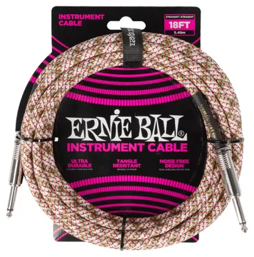 Ernie Ball Jack Droit/Droit 5.49m Tissé 6430