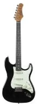 Eko ST-300 Black Chitarra Elettrica nera