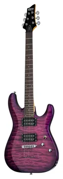 Schecter C-6 Plus Electric Guitar, Electric Magenta