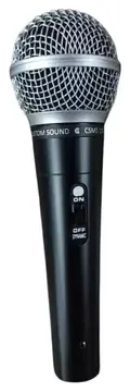 Custom Sound Microfone Dinâmico Custom Sound CSMS 150 Preto para Voz