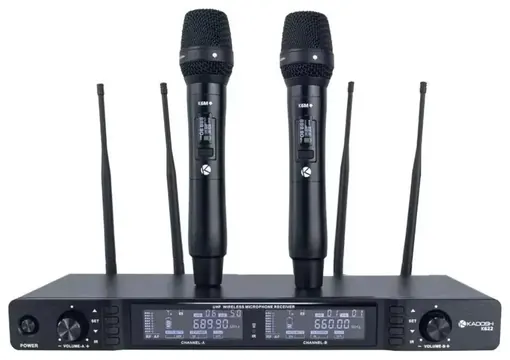 Kadosh Microfone Sem Fio Duplo Kadosh K 622m Profissional Uhf