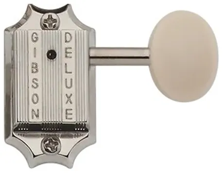 Gibson Deluxe White Button Tuner Vintage Nickel