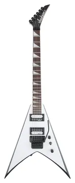 Jackson JS Series King V JS32 White with Black Bevels Amaranth Fingerboard
