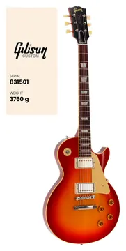 Gibson Les Paul Standard 1958 Ultra Light Aged Washed Cherry Sunburst CS MLC #831501