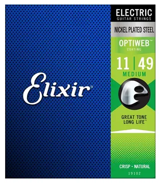 Encordoamento Elixir P/guitarra Eletrica Optiweb 11/49