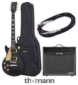 Harley Benton SC-400LH SBK Classic Se Bundle
