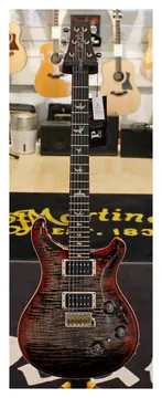 PRS Custom 24 Charcoal Cherry Burst Thin Piezo