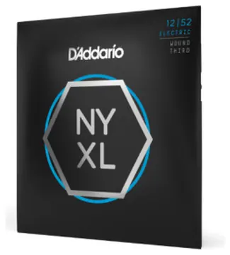 Daddario D'Addario NYXL1252W 12-52 Light Wound Third, NYXL Electric Guitar Strings