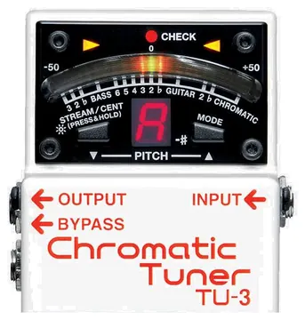 Boss TU-3 gitaar tuner pedaal chromatisch