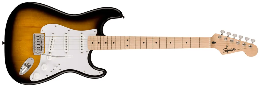 Fender Squier Sonic Stratocaster White Pick. 2-Color Sunburst Chitarra Elet. 21T