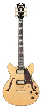 D'Angelico Deluxe Mini DC Seidenmatt Honig