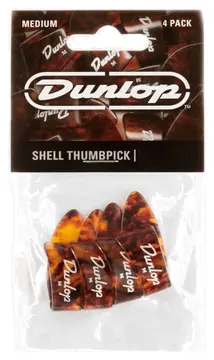 Dunlop Duim Plectrum Pack 4 Shell Large