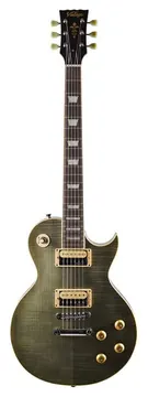 Vintage V100 Tbk Les Paul Translucid Black
