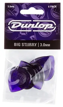 Dunlop 475P3.0 Guitar Pick 6x Big Stubby 3.00mm